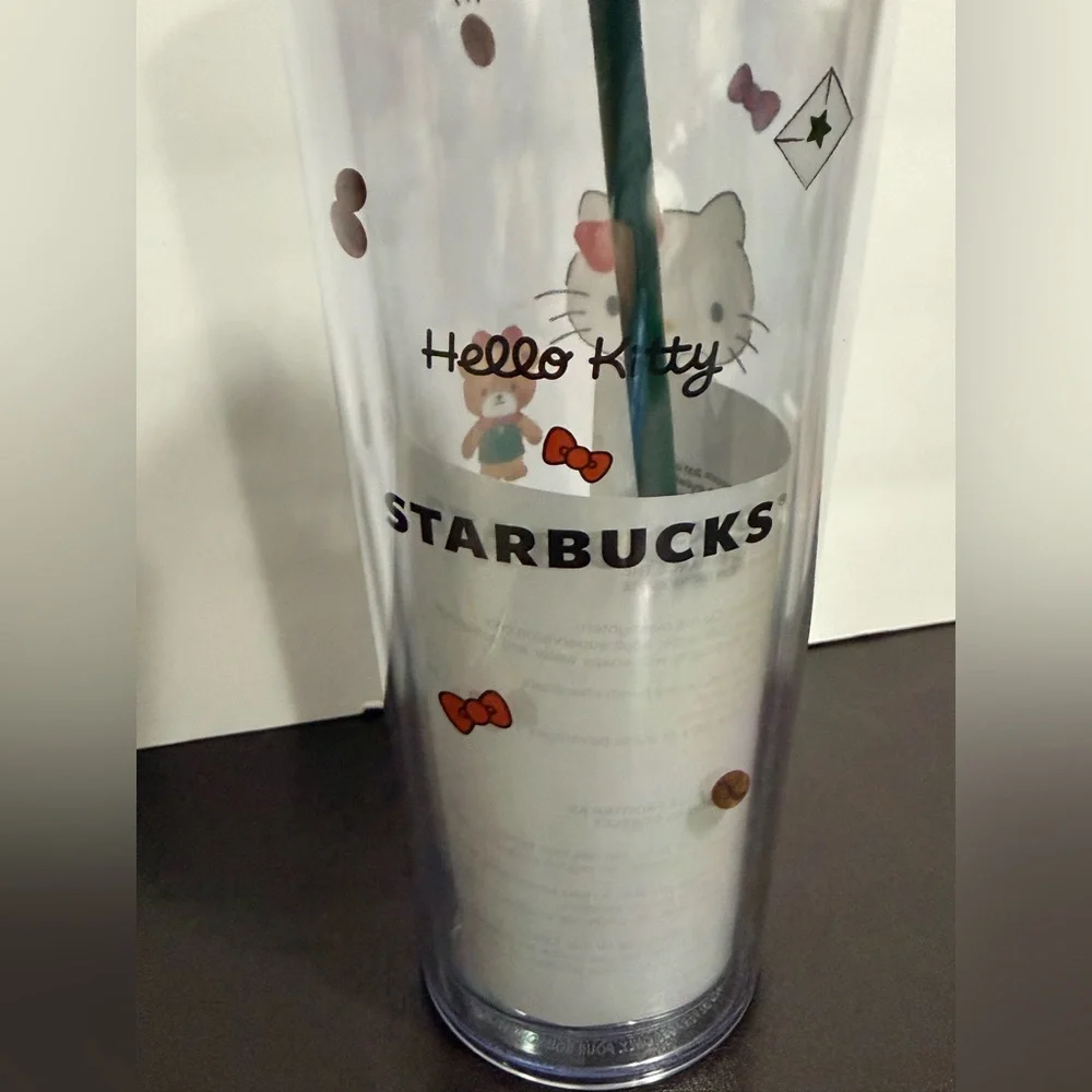 Starbucks x Hello Kitty Cold Cup Tumbler 2025 Acrylic 24 oz Limited Edition